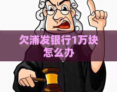 欠浦发银行1万块怎么办