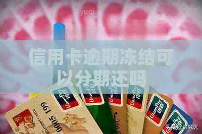 信用卡逾期冻结可以分期还吗