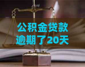 公积金贷款逾期了20天会发生什么