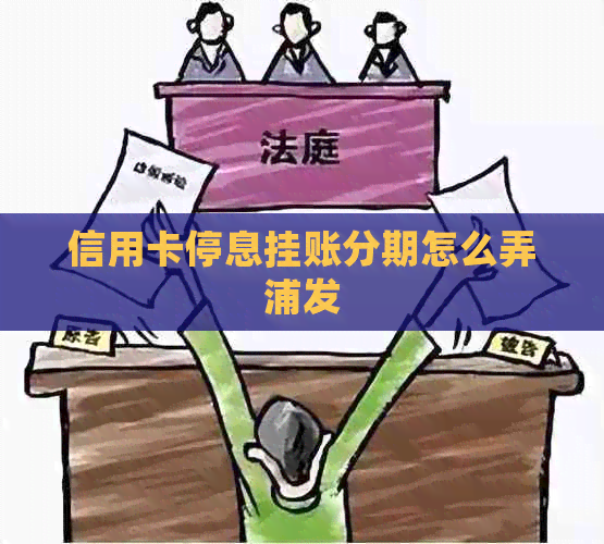 信用卡停息挂账分期怎么弄浦发