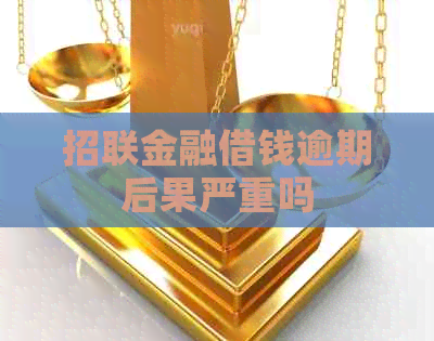 招联金融借钱逾期后果严重吗