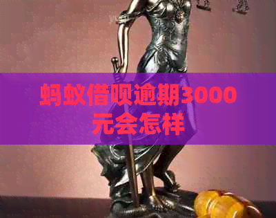 蚂蚁借呗逾期3000元会怎样