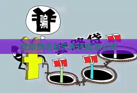 立即贷逾期三天还能怎么办