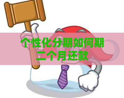 个性化分期如何期二个月还款