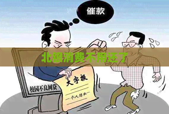 北银消费不用还了