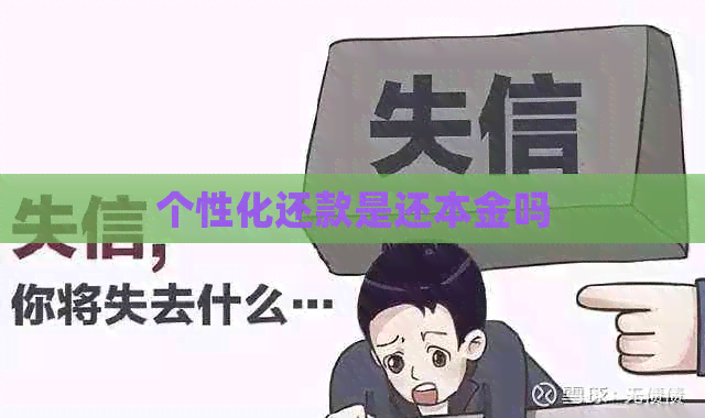 个性化还款是还本金吗