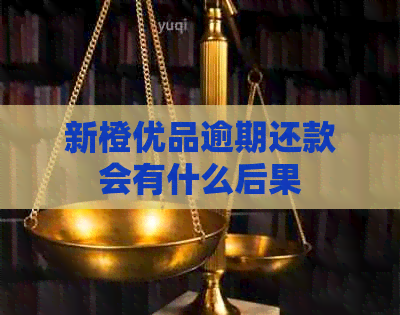 新橙优品逾期还款会有什么后果