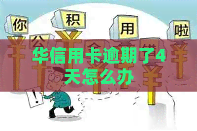 华信用卡逾期了4天怎么办