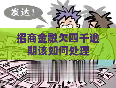 招商金融欠四千逾期该如何处理