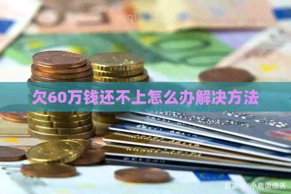 欠60万钱还不上怎么办解决方法