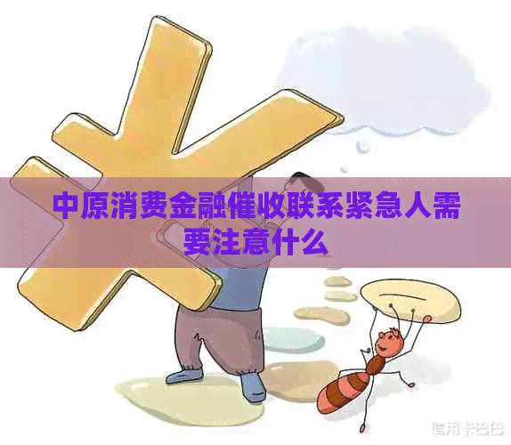 中原消费金融联系紧急人需要注意什么