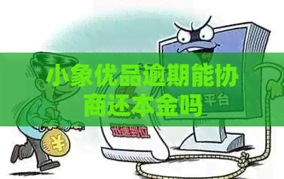 小象优品逾期能协商还本金吗