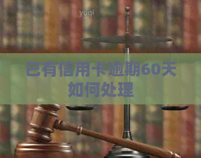 已有信用卡逾期60天如何处理