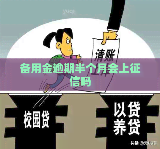 备用金逾期半个月会上吗