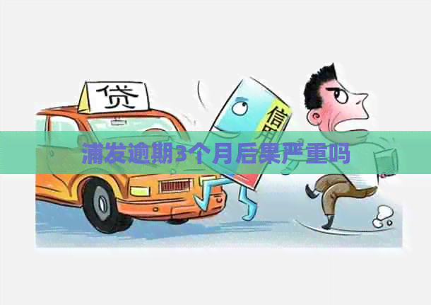 浦发逾期3个月后果严重吗