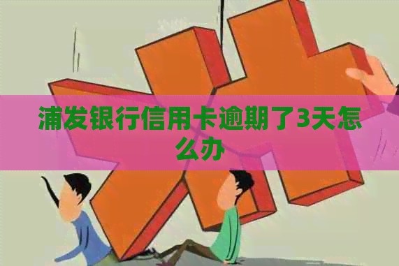 浦发银行信用卡逾期了3天怎么办