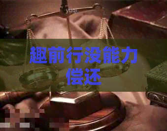 趣前行没能力偿还