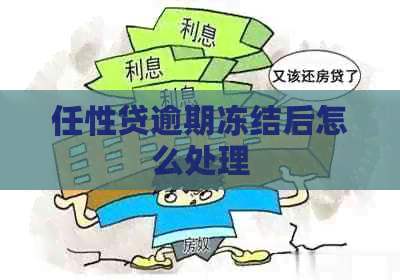 任性贷逾期冻结后怎么处理