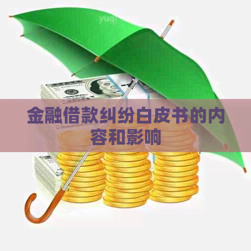 金融借款纠纷白皮书的内容和影响