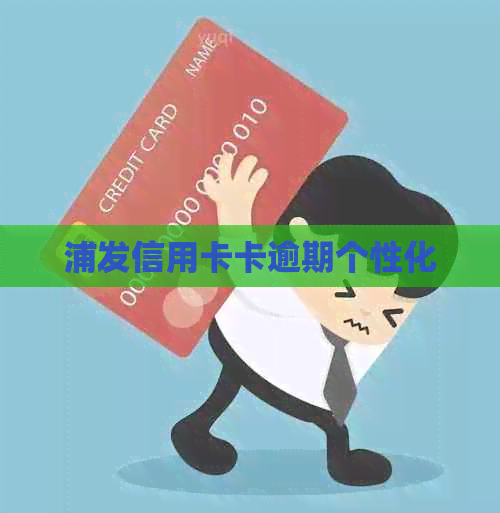 浦发信用卡卡逾期个性化