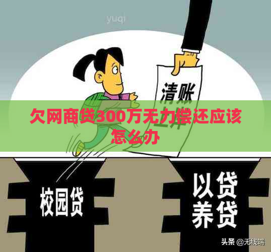 欠网商贷300万无力偿还应该怎么办