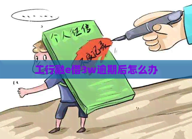 工行融e借3w逾期后怎么办