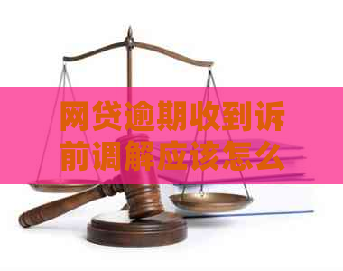 网贷逾期收到诉前调解应该怎么处理