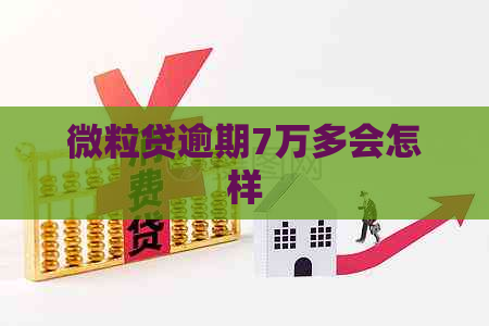 微粒贷逾期7万多会怎样