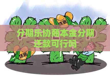 协商本金分期还款可行吗