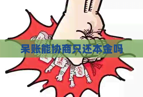 呆账能协商只还本金吗