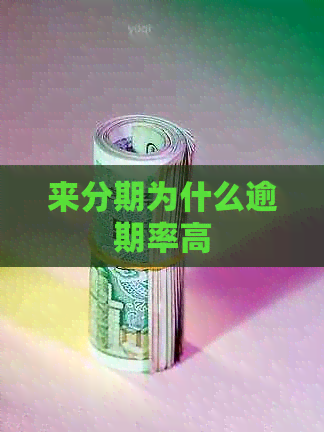 来分期为什么逾期率高