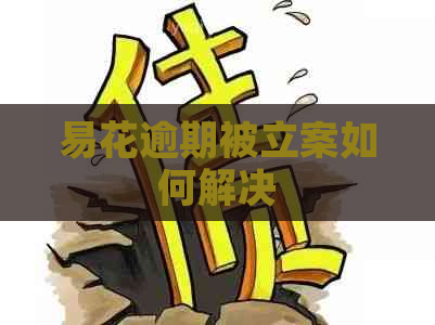 易花逾期被立案如何解决