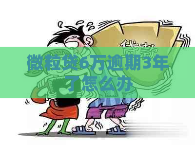 微粒贷6万逾期3年了怎么办