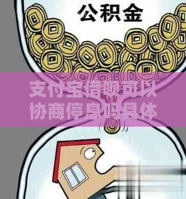 支付宝借呗可以协商停息吗具体流程是怎样的