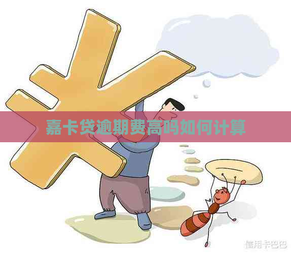 嘉卡贷逾期费高吗如何计算