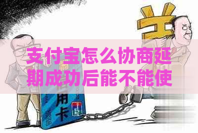 支付宝怎么协商延期成功后能不能使用