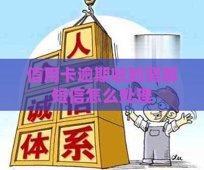 信用卡逾期收到调解短信怎么处理