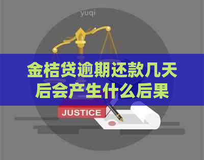 金桔贷逾期还款几天后会产生什么后果