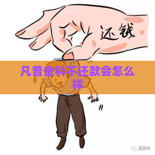 凡普金科不还款会怎么样