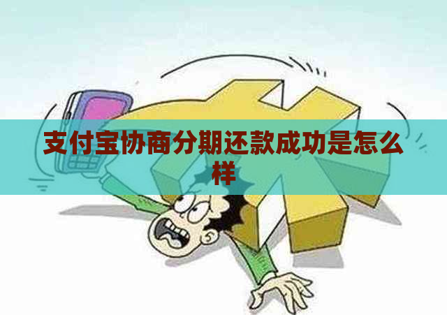 支付宝协商分期还款成功是怎么样