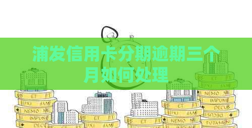 浦发信用卡分期逾期三个月如何处理