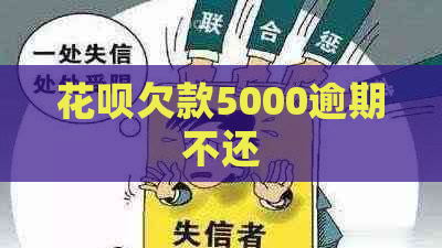 花呗欠款5000逾期不还