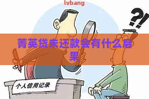 菁英贷未还款会有什么后果