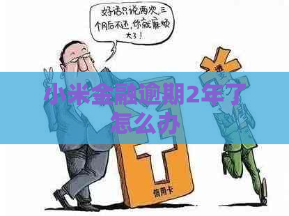 小米金融逾期2年了怎么办