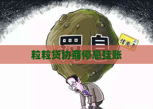 粒粒贷协商停息挂账