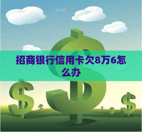 招商银行信用卡欠8万6怎么办