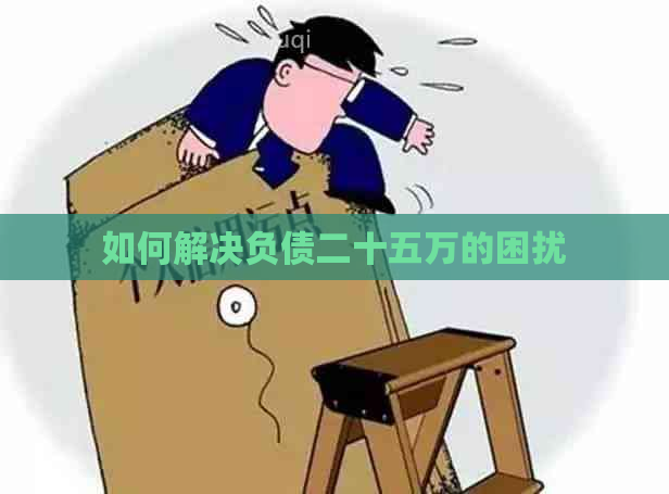 如何解决负债二十五万的困扰