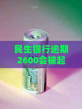 民生银行逾期2600会被起诉吗