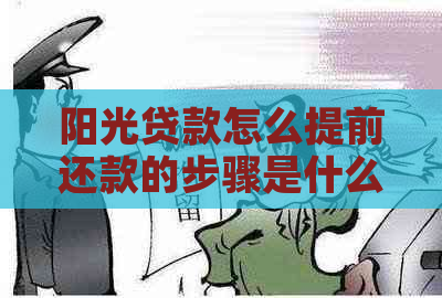 阳光贷款怎么提前还款的步骤是什么