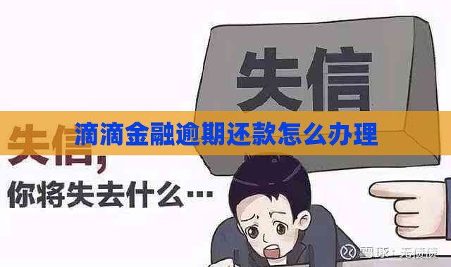 滴滴金融逾期还款怎么办理